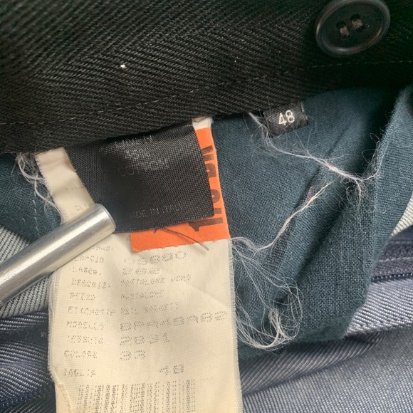 Neil Barrett Adjustable Linen Vintage Neil Pants w/ Zipper and raw hem - Picture 10 of 12